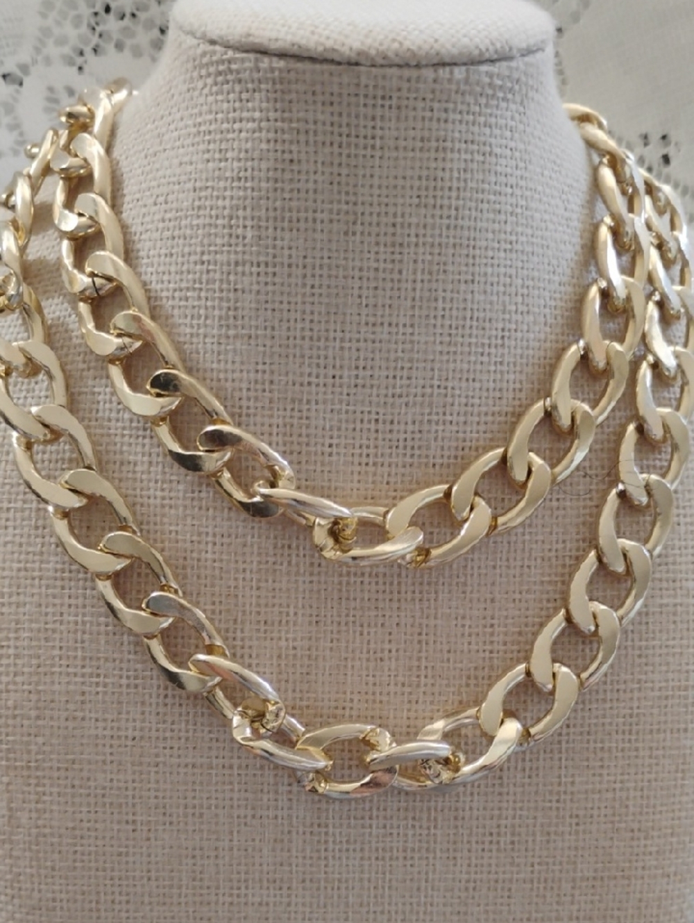 Gold-Tone Chunky Link Necklace - Women Jewelry